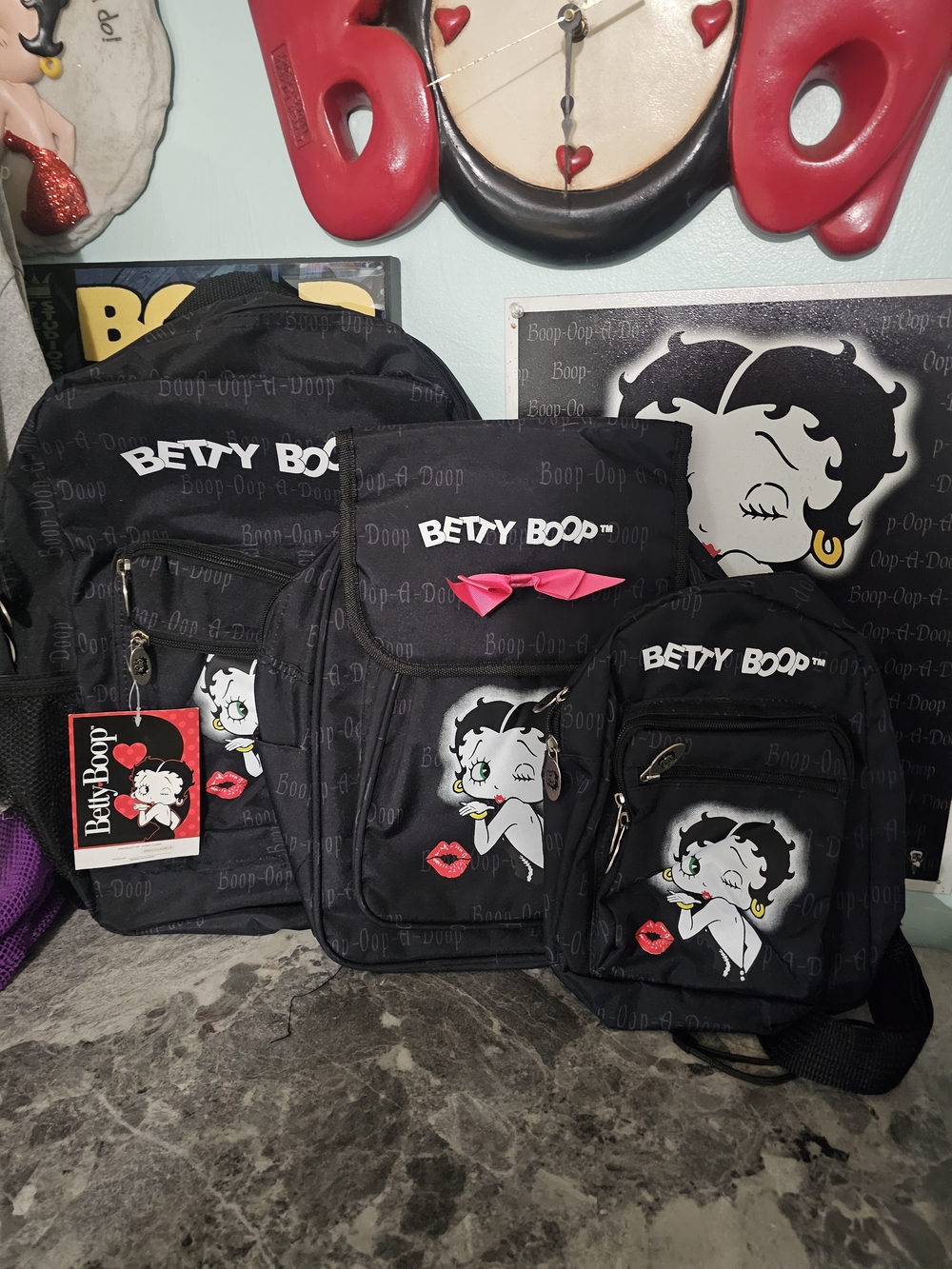 3 Backpavks Of Betty Boop